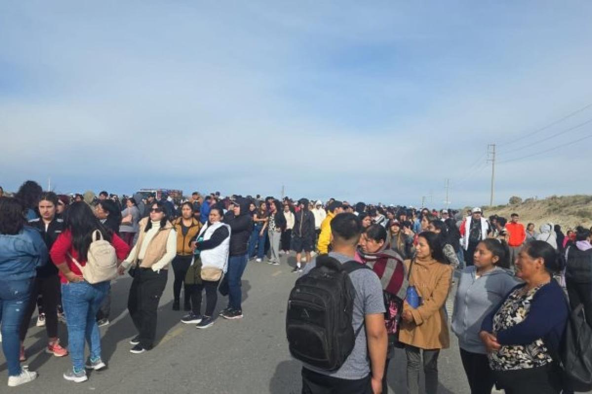 Represión policial y paro en Chubut contra la Ley de Riesgos del Trabajo