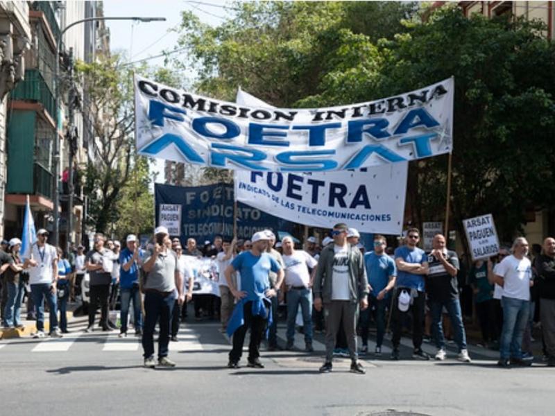 FOETRA y CONSITEL marcharán contra el incumplimiento de paritaria en ARSAT